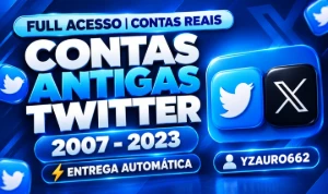 [Menor Preço] Contas Twitter / X Antigas - com Seguidores Re