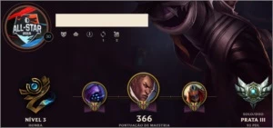 Conta Prata 3 - League of Legends LOL