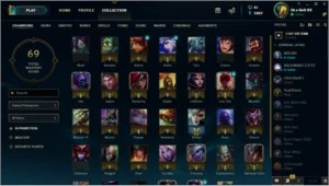 Conta lol Gold com borda de Gold - League of Legends