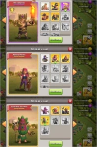 CV12 TH12 BEM UPADO SEMI FULL 6 CONSTRUTOR + 9 SKINS - Clash of Clans