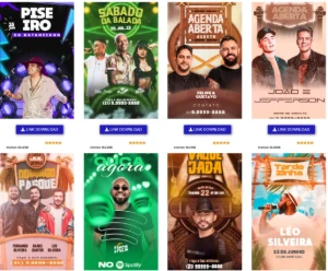 Pacote Premium ARTES para SHOWS E EVENTOS (100% Editável) - Artes e Templates Artes Canva