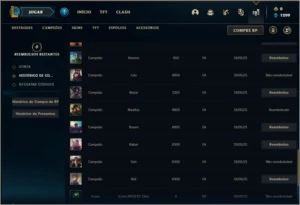 Conta ouro 1 BARATA com 1 skin e 24 champs - League of Legends LOL