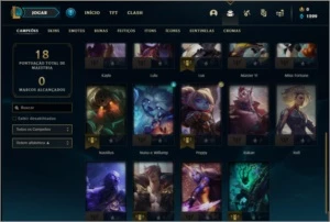Conta ouro 1 BARATA com 1 skin e 24 champs - League of Legends LOL