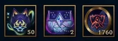 50X| ORBES K/DA + 2 K/DA BAG + 800 TOKENS - League of Legends LOL