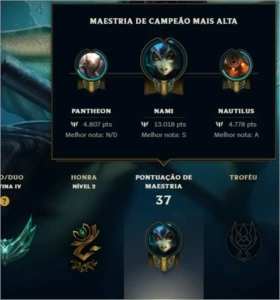 Conta LoL Platina 4 - 80% Winrate - League of Legends