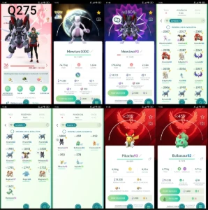 L 36 | 19 Lendários + Armor Mewtwo + Mewtwo 100% Iv Q275 - Pokémon