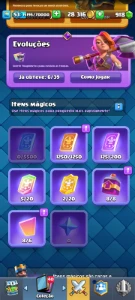 👑 Conta Clash Royale Nível 53 – 10.000 Troféus, Deck Quase
