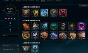 Conta Full Acesso Upada A Mão Com 194 Skins (6 Míticas) - League of Legends LOL