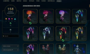 Conta Full Acesso Upada A Mão Com 194 Skins (6 Míticas) - League of Legends LOL