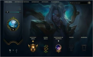 CONTA LV 35 - GOLD 2 COM 70% WINRATE + 2 ORBES - League of Legends LOL