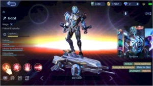 CONTA TOP MOBILE LEGENDS C/ SKIN LEGEND 190 SKINS+106 HEROES