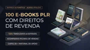 🚀 Pack +100 Ebooks Plr Prontos Para Revenda