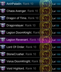 Conta HardCore / End Game ( 5 Armas de 51%) - Adventure Quest World AQW