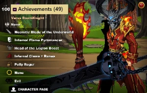 Conta HardCore / End Game ( 5 Armas de 51%) - Adventure Quest World AQW