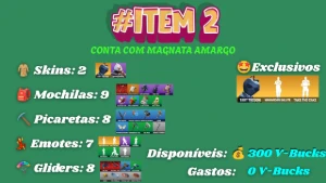 Contas Fortnite | Várias Skins | V-Bucks Gastos