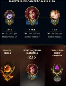 Vendo conta de LOL - League of Legends PRATA 4 - 70 skins