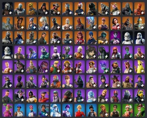 conta fortnite old várias skins raras