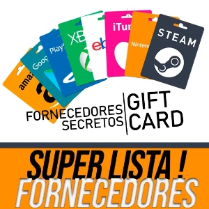 Lista Secreta Top Fornecedores De Gift Card - Promoção !