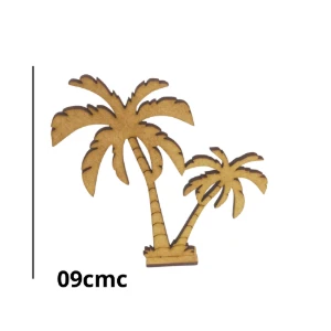 Mini coreto com pinheiro, arvore e coqueiro em mdf,... - Artesanato e Personalizados