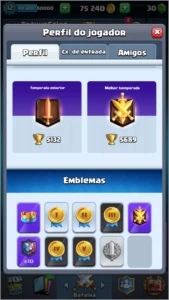 Clash Royale subo de arena pra vc