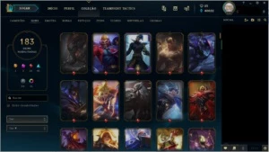 Conta League of legends - Todos os campeões, 183 skins LOL