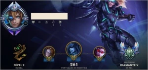 > Conta Diamante 5 (Borda Diamante) - League of Legends LOL