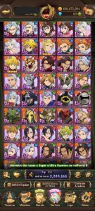 Conta de 7ds 5M de CC box bastante LR e UR raros - Seven Deadly Sins