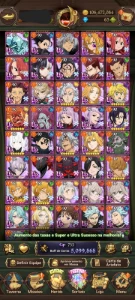 Conta de 7ds 5M de CC box bastante LR e UR raros - Seven Deadly Sins