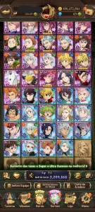 Conta de 7ds 5M de CC box bastante LR e UR raros - Seven Deadly Sins