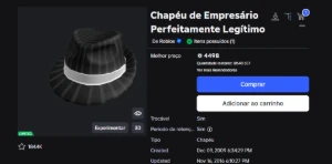 🔥 Conta Rara 2008 | Fedora 4K | +500 Robux | 4K Gasto Esse - Roblox