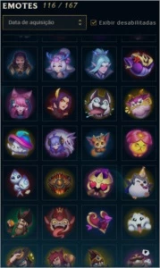 Conta de LoL, 129 Campeões, 152 Skins, Season 10 Diamante 4 - League of Legends