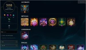 Conta de LoL, 129 Campeões, 152 Skins, Season 10 Diamante 4 - League of Legends