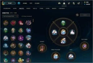 Conta lol com 598 skins - League of Legends