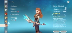 AR 28 - Kamisato+Diluc+Mona+Keqing+Jean+Harpa Celestial - Genshin Impact