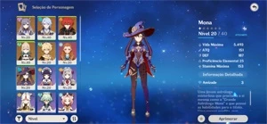 AR 28 - Kamisato+Diluc+Mona+Keqing+Jean+Harpa Celestial - Genshin Impact