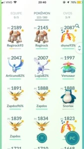 Conta Pokemon Go Lvl 26 (Com lendários) - Pokémon