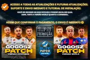GOGOSZ PATCH World v9.2 + Conmebol v1.2 PES 2021. 
