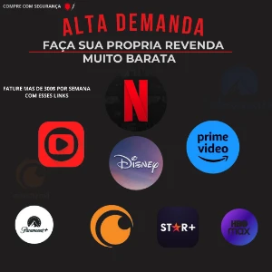Painel Revenda X3 / Revenda Contas Netflix, Hbo Max, tele, - Assinaturas e Premium
