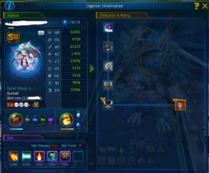 Acc End Game 1 Sss+ + Daemon X + Fang Shin - Gdmo (Omegamon) - Digimon Masters Online