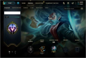 Conta PBE - League of Legends LOL