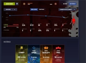 Conta gamerclub lvl 18 com vários jogos - Counter Strike CS