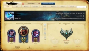 Conta Platina II - League of Legends LOL