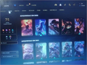 Conta lol nivel 192 gold4 todas as skins do yasuo +70 - League of Legends
