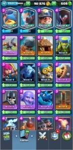 Pass royale(10/09) LVL12 Mestre I,Todas as cartas+ 600 gemas - Clash Royale