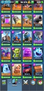 Pass royale(10/09) LVL12 Mestre I,Todas as cartas+ 600 gemas - Clash Royale