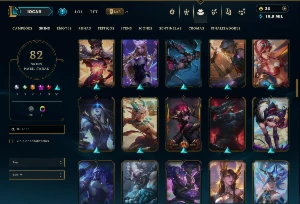 Ferro 2 com 100 Champs e 82 Skins +45 Essencias Miticas - League of Legends LOL