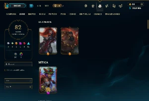 Ferro 2 com 100 Champs e 82 Skins +45 Essencias Miticas - League of Legends LOL
