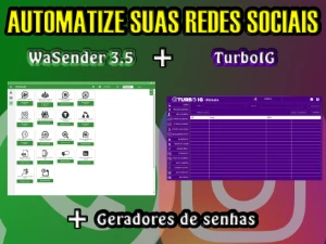 WaSender 3.5 + TurboIG + Geradores de senha