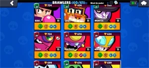 Conta antiga com TODOS os passes com Max. De troféus 42k - Brawl Stars