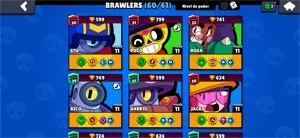 Conta antiga com TODOS os passes com Max. De troféus 42k - Brawl Stars